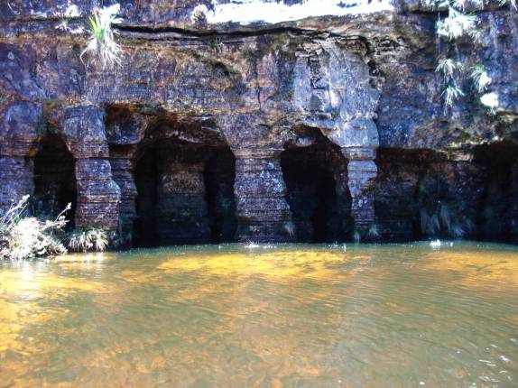A misteriosa piscina natural no topo do Monte Roraima, na  Venezuela, em 2007